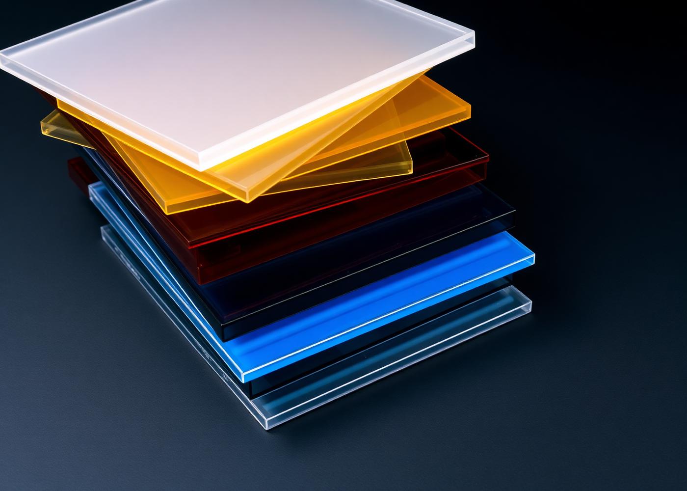 Stack of engineering plastic sheets